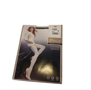3/$15 Fiore Black Vivienne Microfiber 3D Tights Size 3